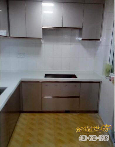 小廚房櫥柜效果圖，濃縮是精華